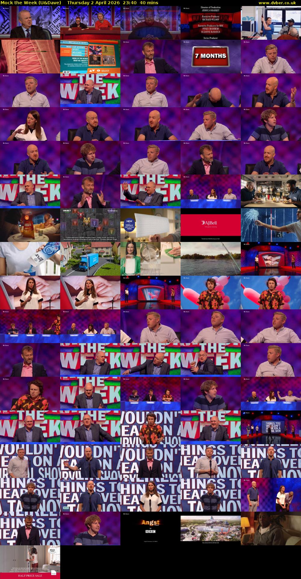 Mock the Week (U&Dave) Thursday 2 April 2026 23:40 - 00:20