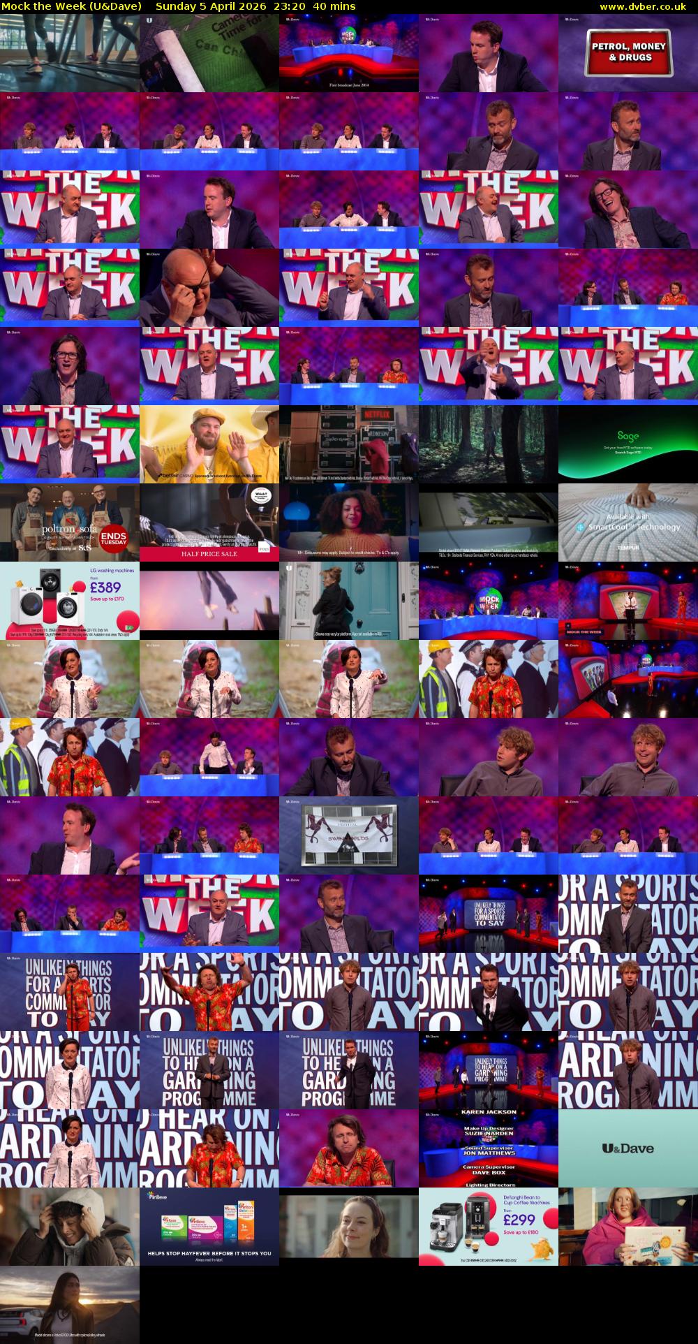 Mock the Week (U&Dave) Sunday 5 April 2026 23:20 - 00:00