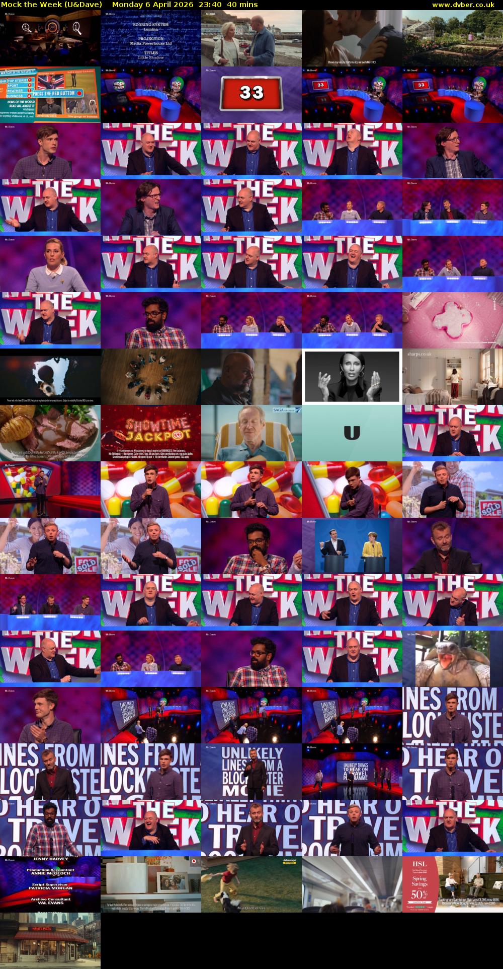 Mock the Week (U&Dave) Monday 6 April 2026 23:40 - 00:20