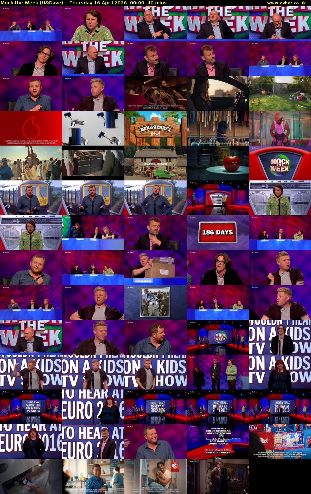 Mock the Week (U&Dave) Thursday 16 April 2026 00:00 - 00:40