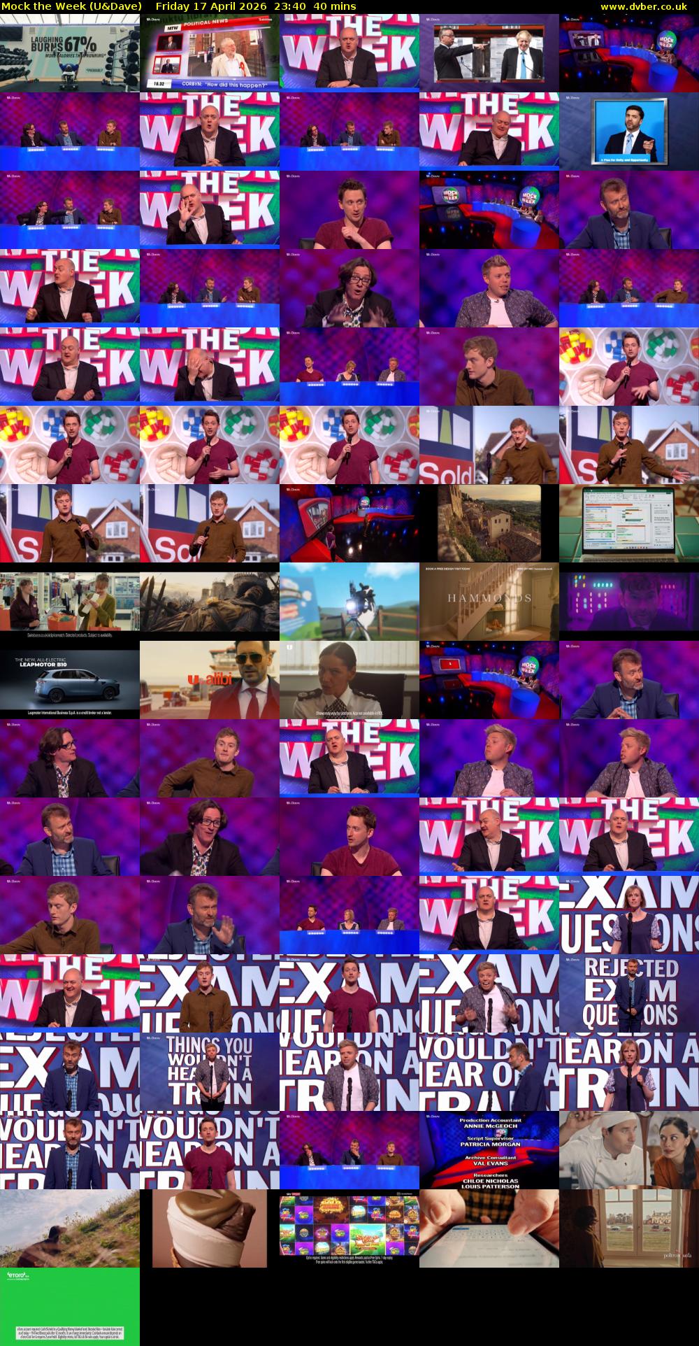 Mock the Week (U&Dave) Friday 17 April 2026 23:40 - 00:20