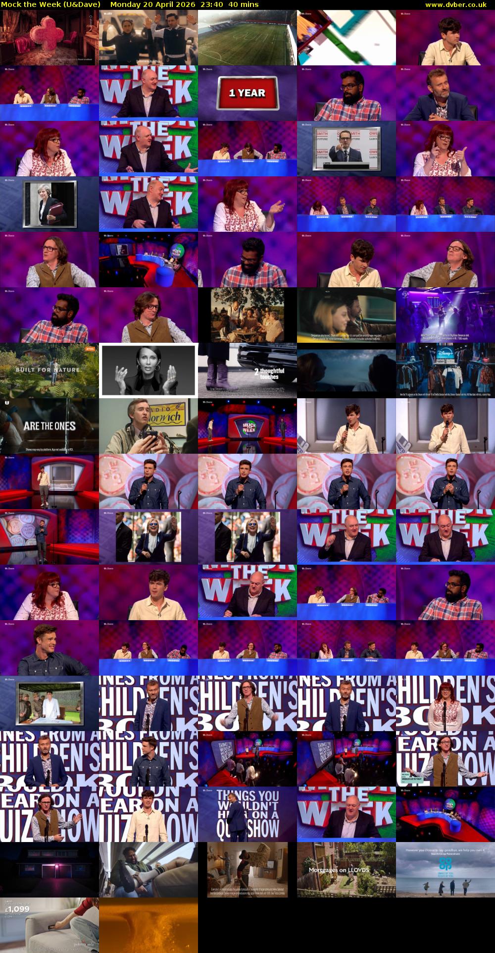 Mock the Week (U&Dave) Monday 20 April 2026 23:40 - 00:20