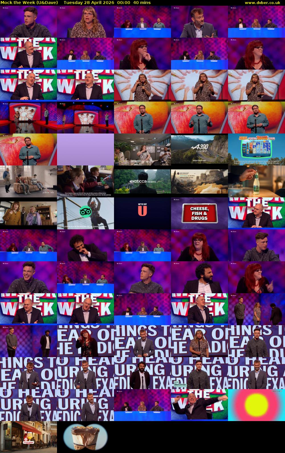 Mock the Week (U&Dave) Tuesday 28 April 2026 00:00 - 00:40