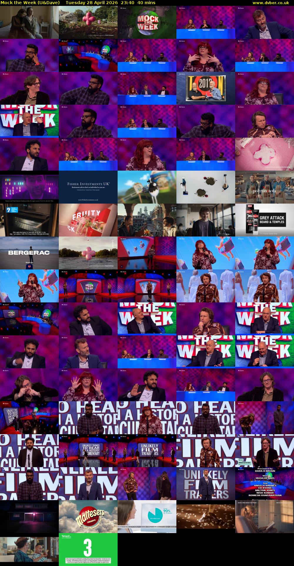 Mock the Week (U&Dave) Tuesday 28 April 2026 23:40 - 00:20
