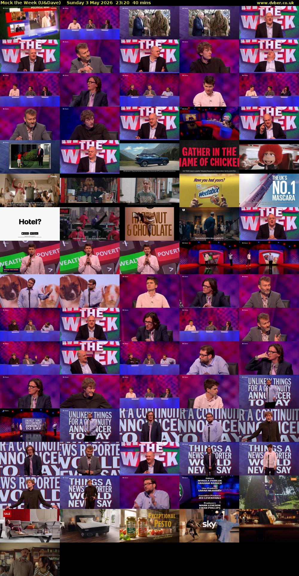 Mock the Week (U&Dave) Sunday 3 May 2026 23:20 - 00:00