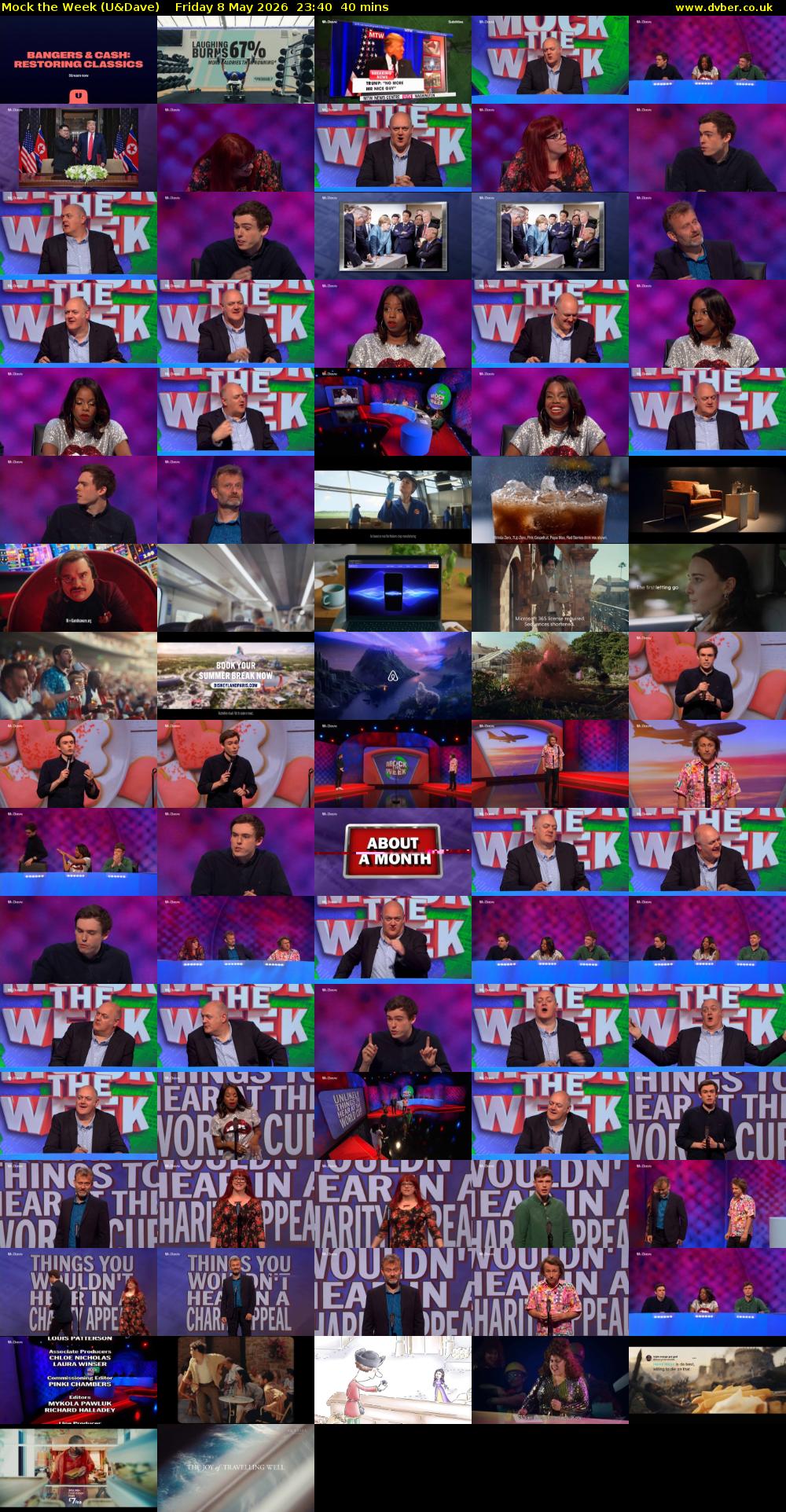 Mock the Week (U&Dave) Friday 8 May 2026 23:40 - 00:20