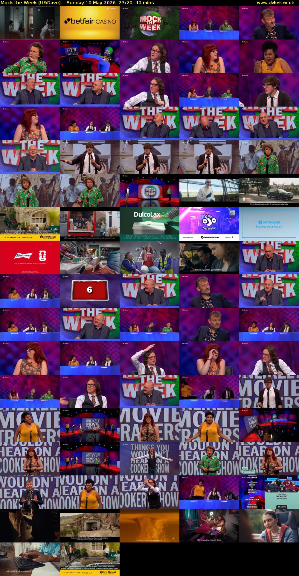Mock the Week (U&Dave) Sunday 10 May 2026 23:20 - 00:00