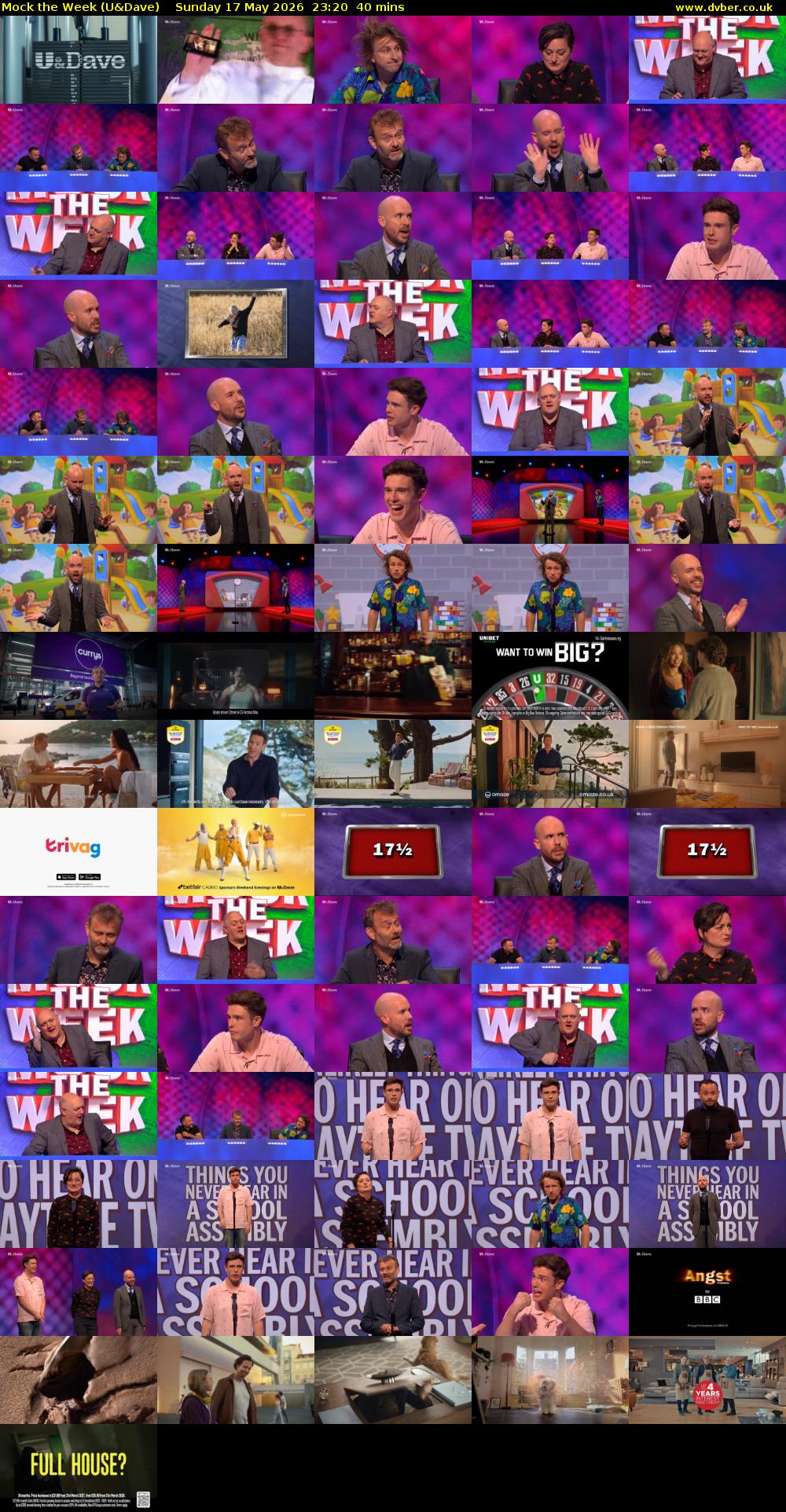 Mock the Week (U&Dave) Sunday 17 May 2026 23:20 - 00:00