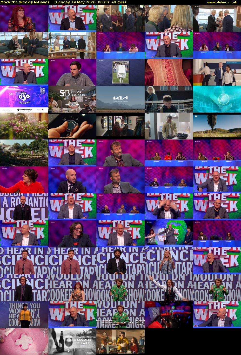 Mock the Week (U&Dave) Tuesday 19 May 2026 00:00 - 00:40