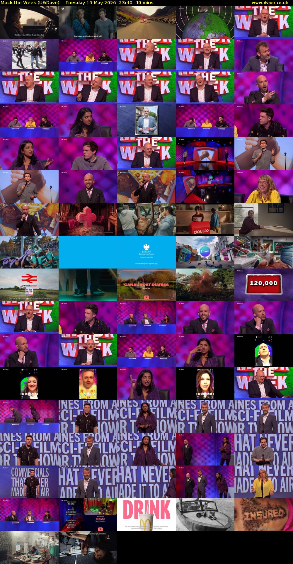 Mock the Week (U&Dave) Tuesday 19 May 2026 23:40 - 00:20