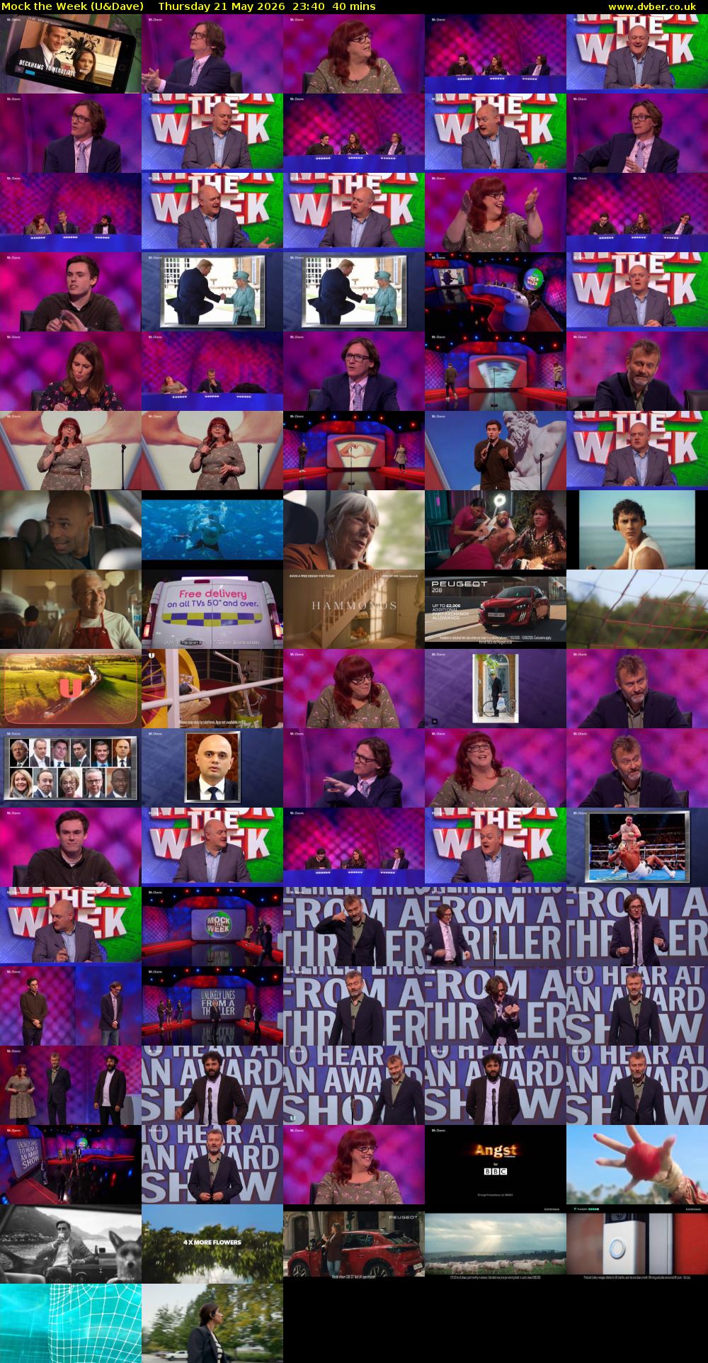 Mock the Week (U&Dave) Thursday 21 May 2026 23:40 - 00:20