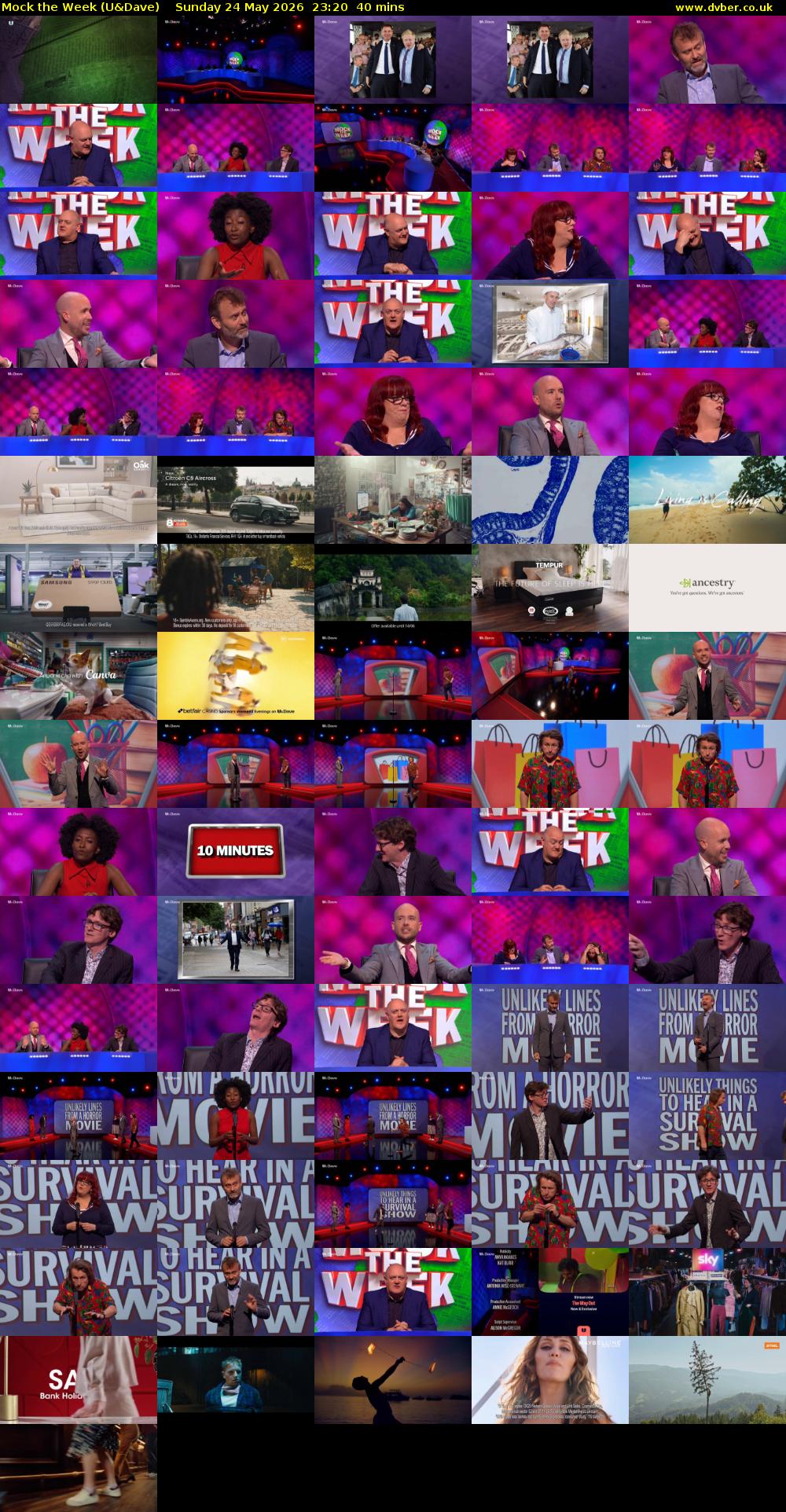 Mock the Week (U&Dave) Sunday 24 May 2026 23:20 - 00:00
