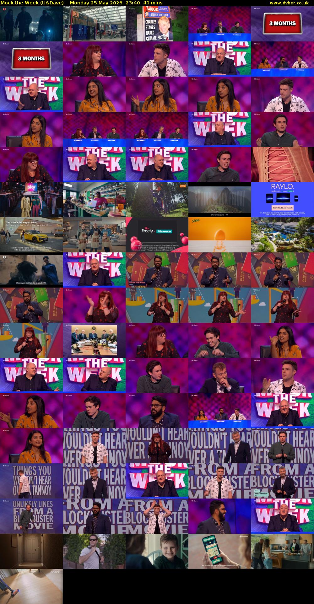 Mock the Week (U&Dave) Monday 25 May 2026 23:40 - 00:20