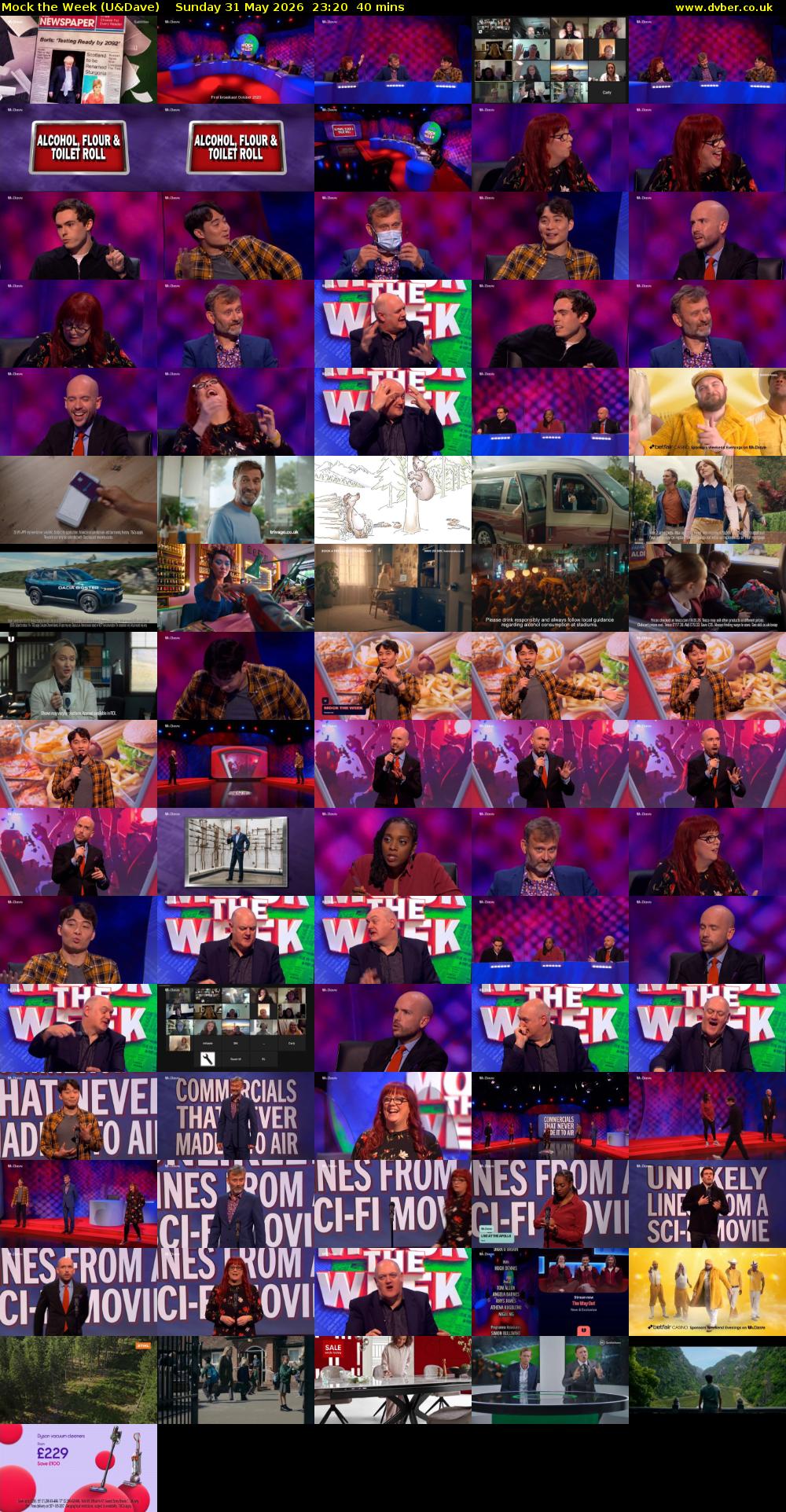 Mock the Week (U&Dave) Sunday 31 May 2026 23:20 - 00:00