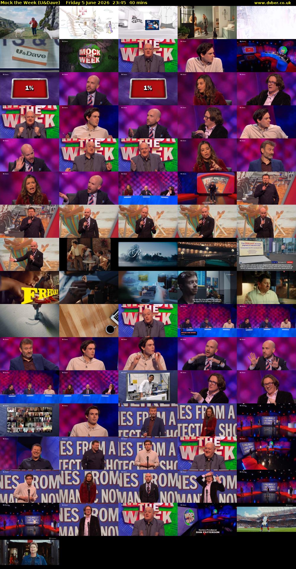 Mock the Week (U&Dave) Friday 5 June 2026 23:45 - 00:25
