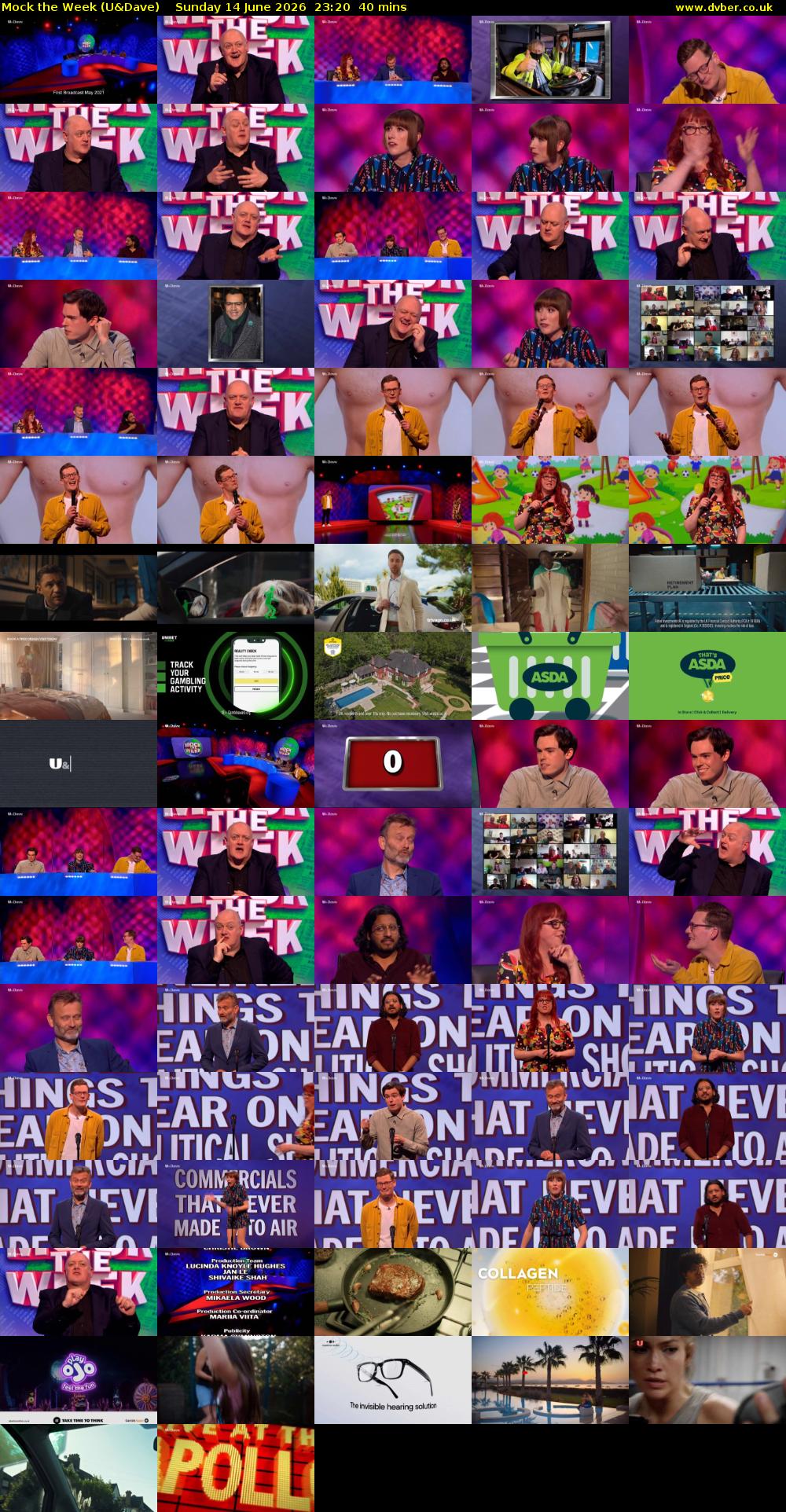 Mock the Week (U&Dave) Sunday 14 June 2026 23:20 - 00:00