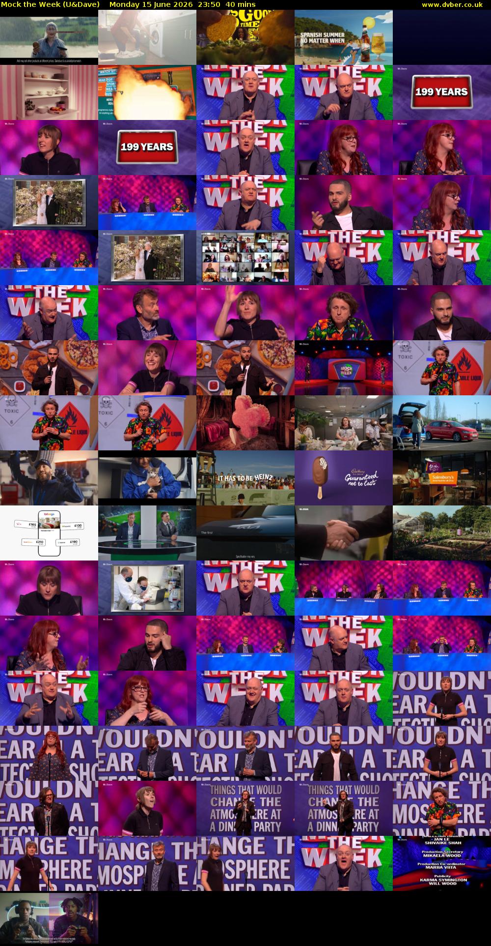 Mock the Week (U&Dave) Monday 15 June 2026 23:50 - 00:30