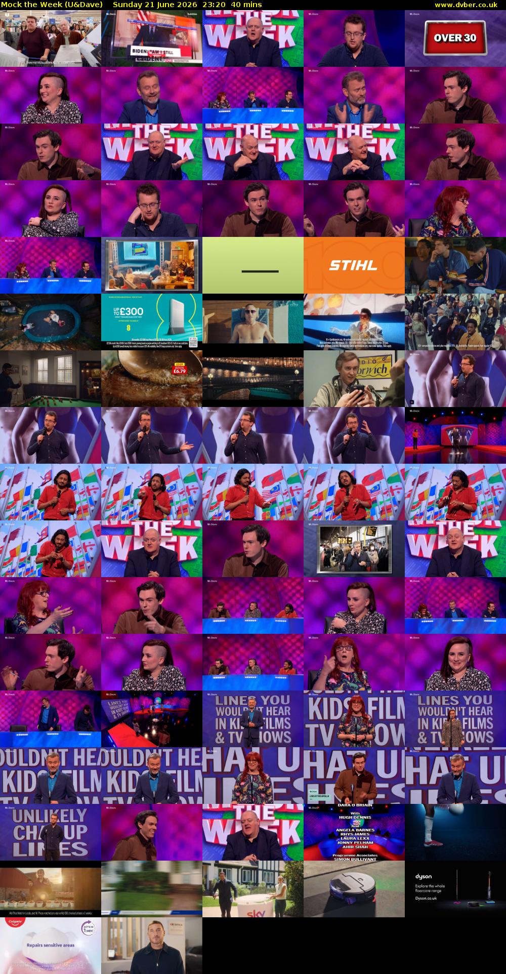 Mock the Week (U&Dave) Sunday 21 June 2026 23:20 - 00:00