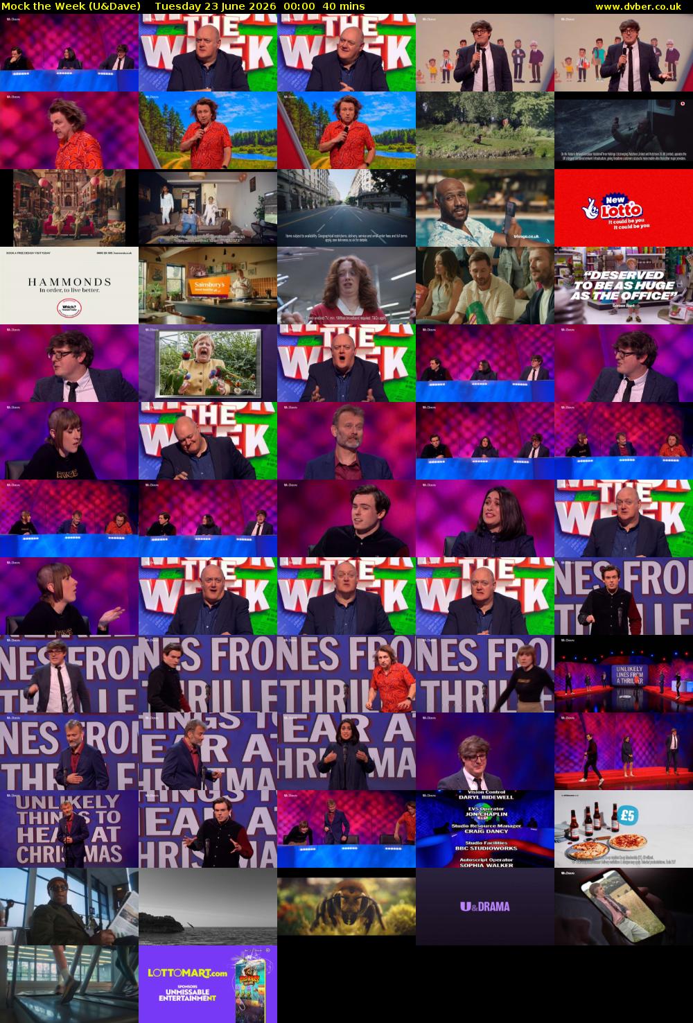 Mock the Week (U&Dave) Tuesday 23 June 2026 00:00 - 00:40