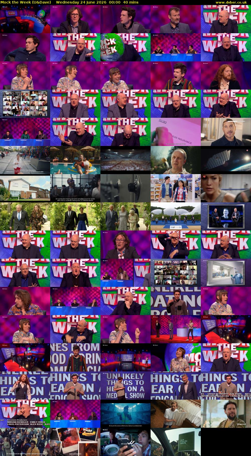 Mock the Week (U&Dave) Wednesday 24 June 2026 00:00 - 00:40