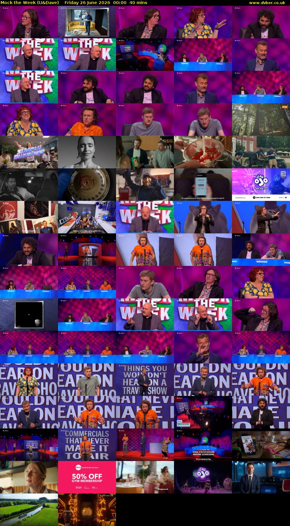 Mock the Week (U&Dave) Friday 26 June 2026 00:00 - 00:40
