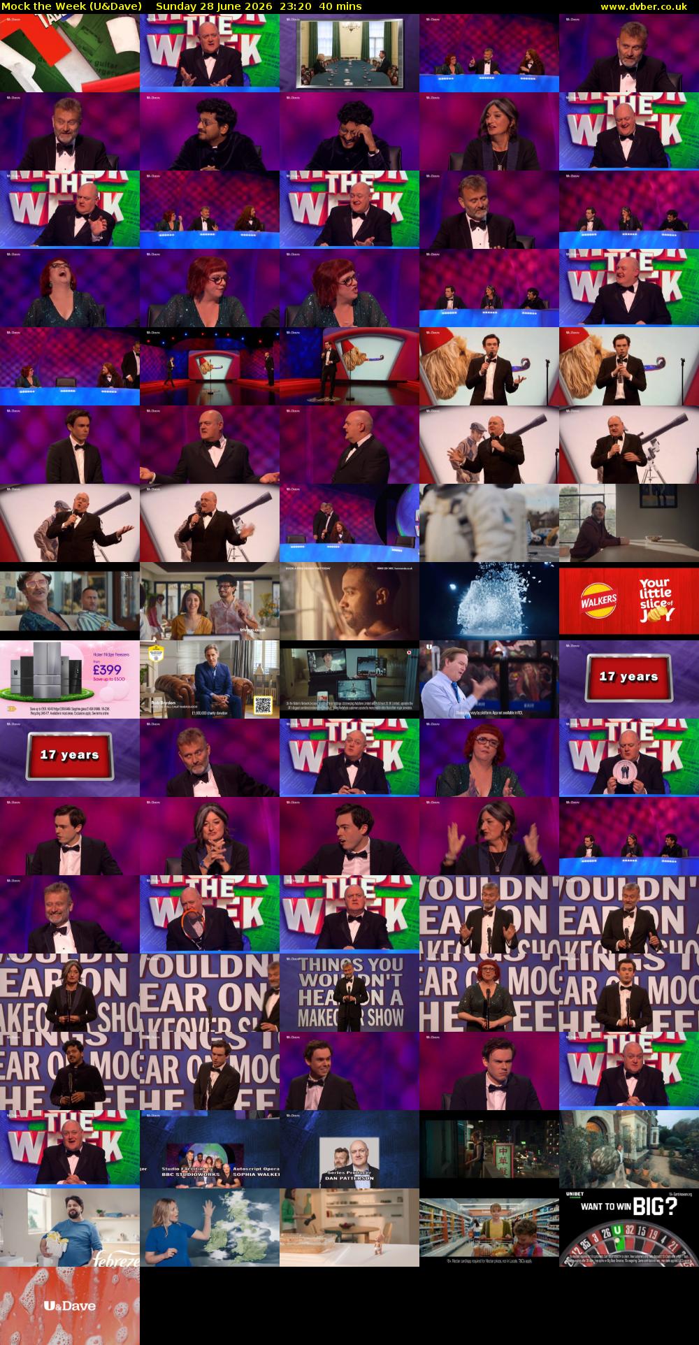 Mock the Week (U&Dave) Sunday 28 June 2026 23:20 - 00:00
