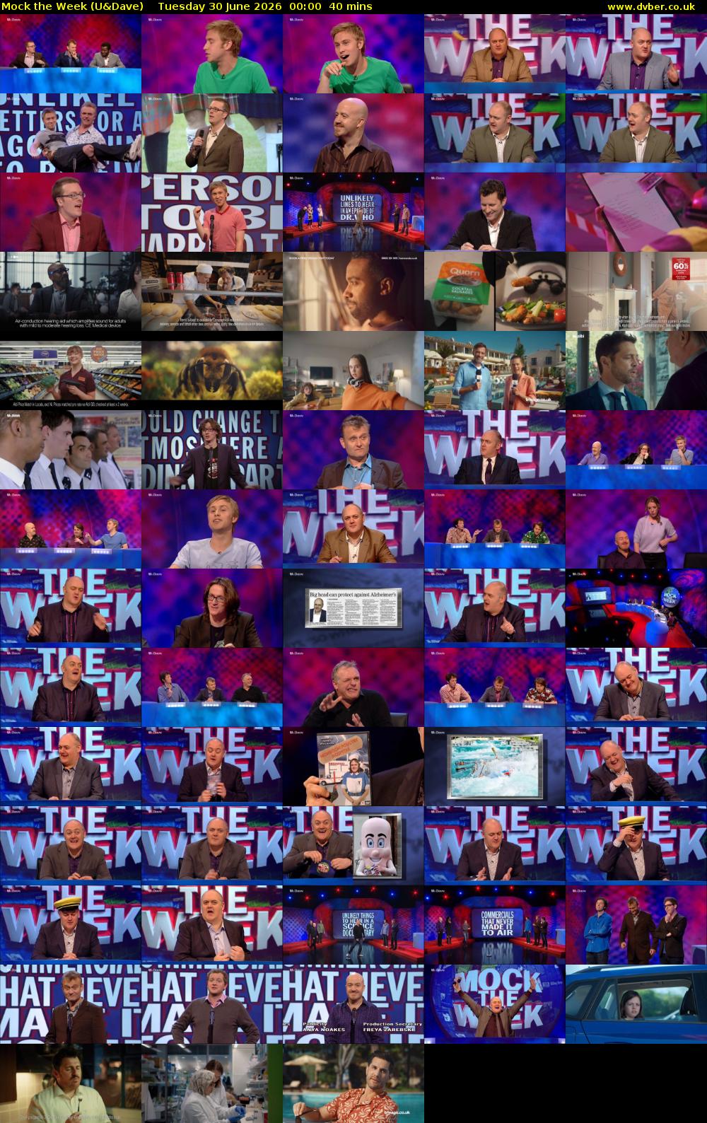 Mock the Week (U&Dave) Tuesday 30 June 2026 00:00 - 00:40