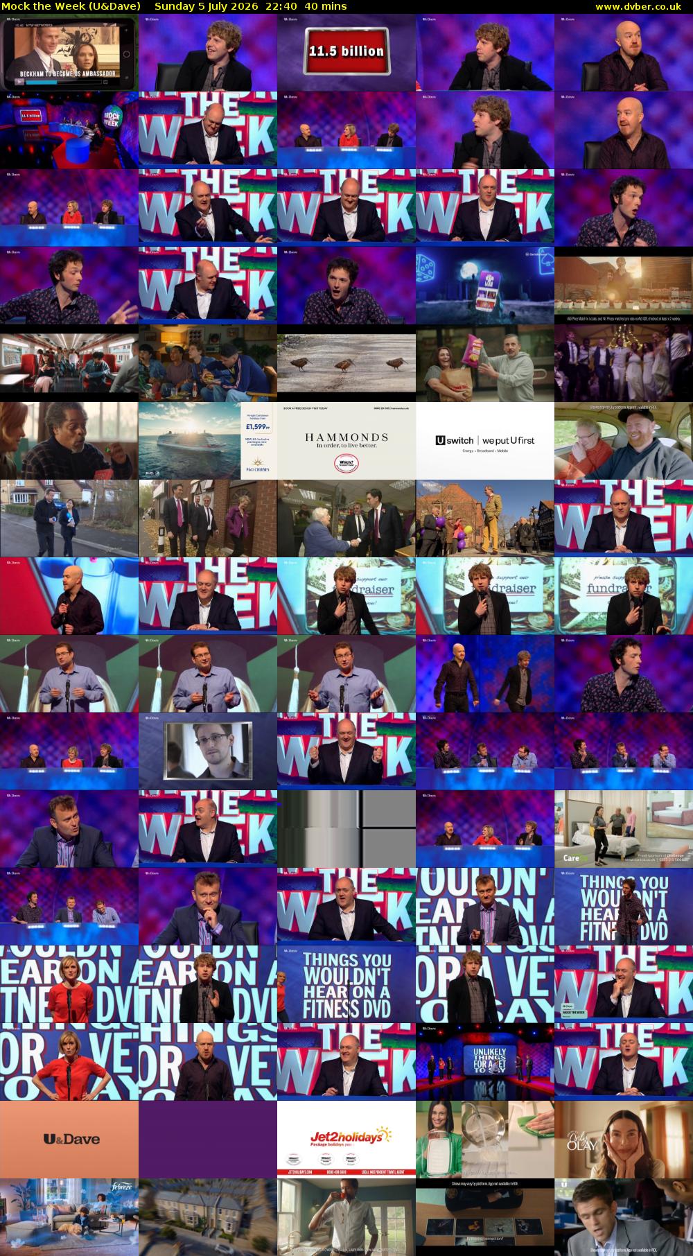Mock the Week (U&Dave) Sunday 5 July 2026 22:40 - 23:20