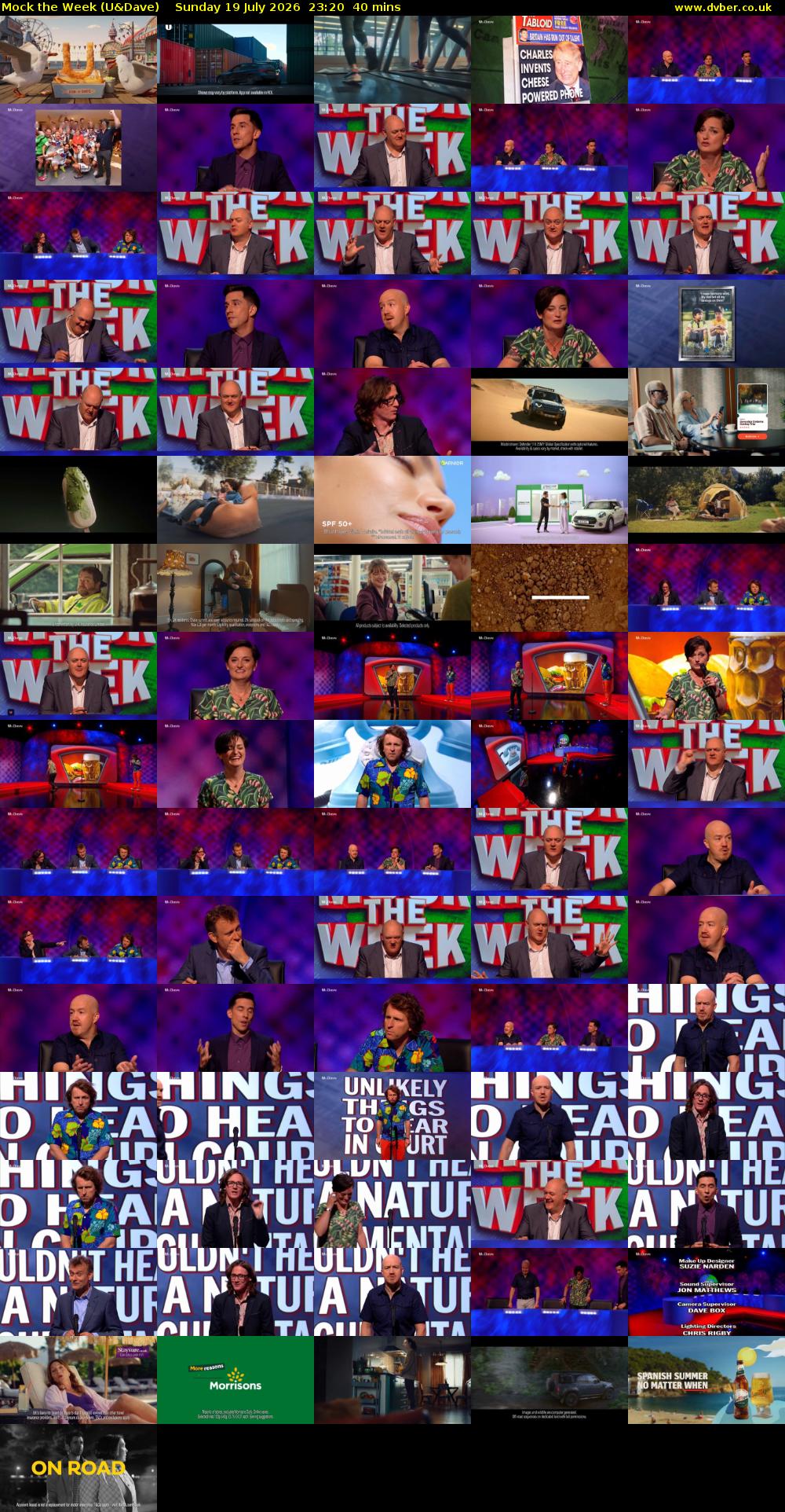 Mock the Week (U&Dave) Sunday 19 July 2026 23:20 - 00:00