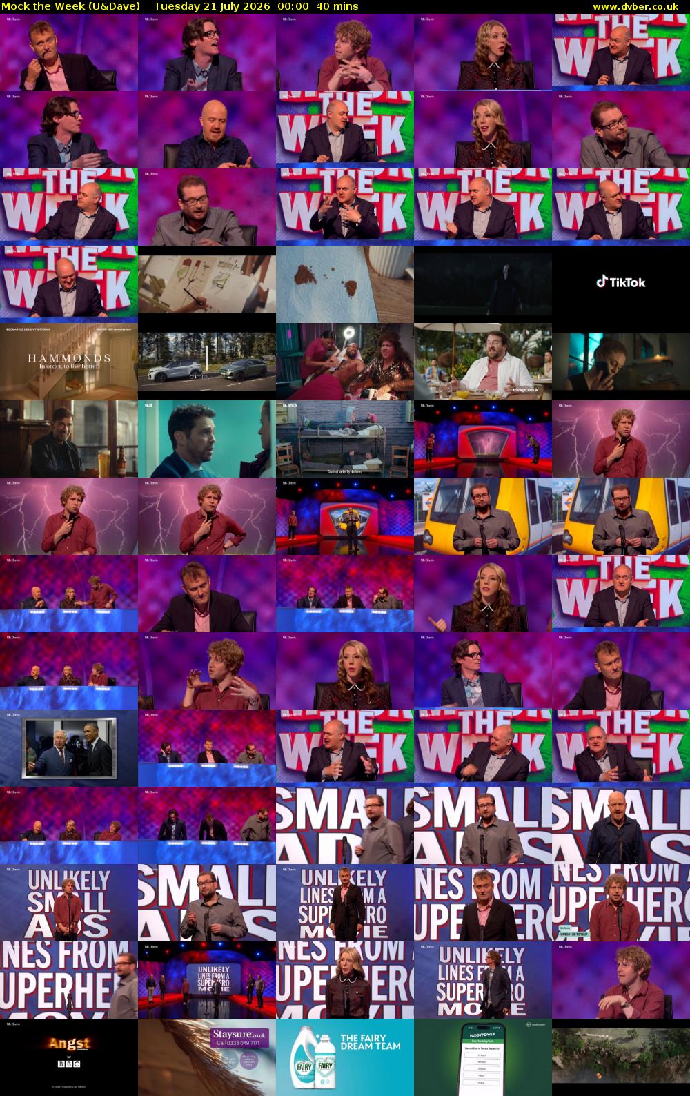 Mock the Week (U&Dave) Tuesday 21 July 2026 00:00 - 00:40