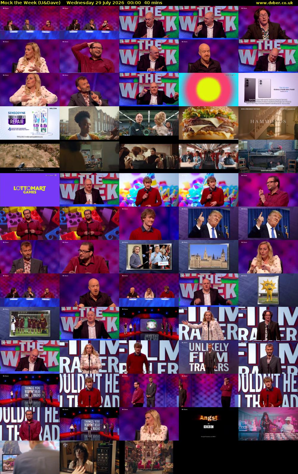 Mock the Week (U&Dave) Wednesday 29 July 2026 00:00 - 00:40