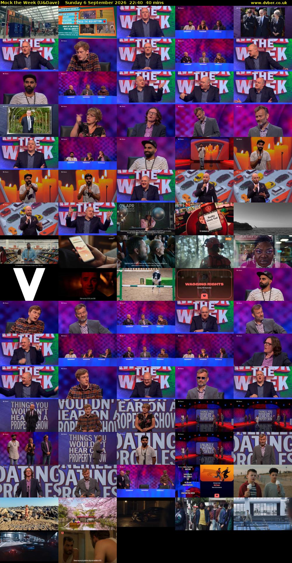 Mock the Week (U&Dave) Sunday 6 September 2026 22:40 - 23:20