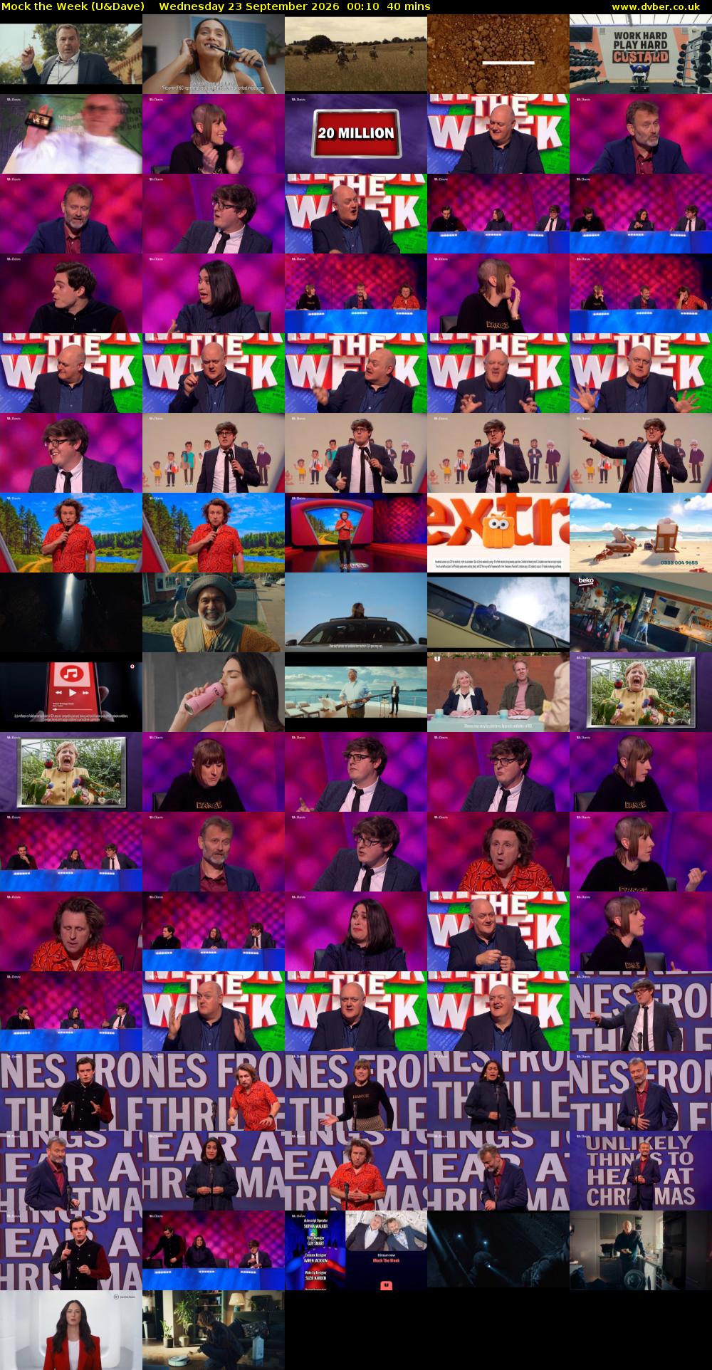 Mock the Week (U&Dave) Wednesday 23 September 2026 00:10 - 00:50
