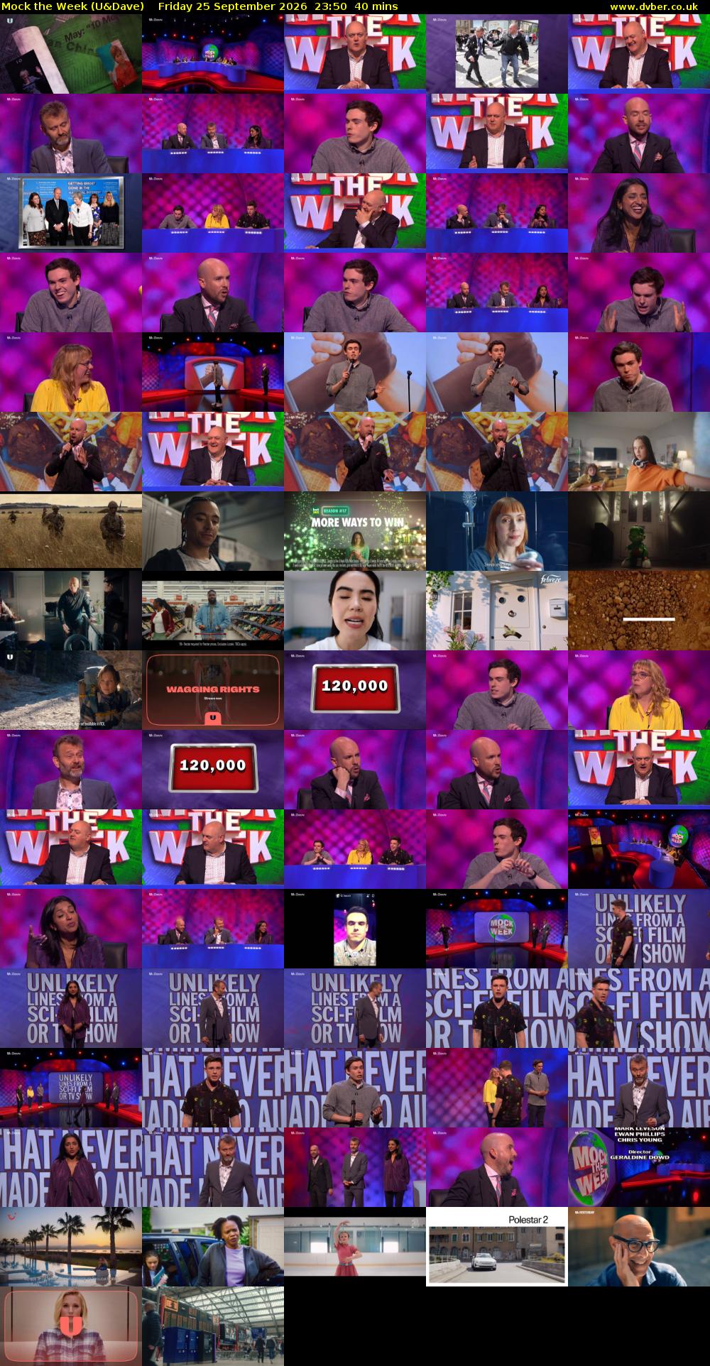 Mock the Week (U&Dave) Friday 25 September 2026 23:50 - 00:30