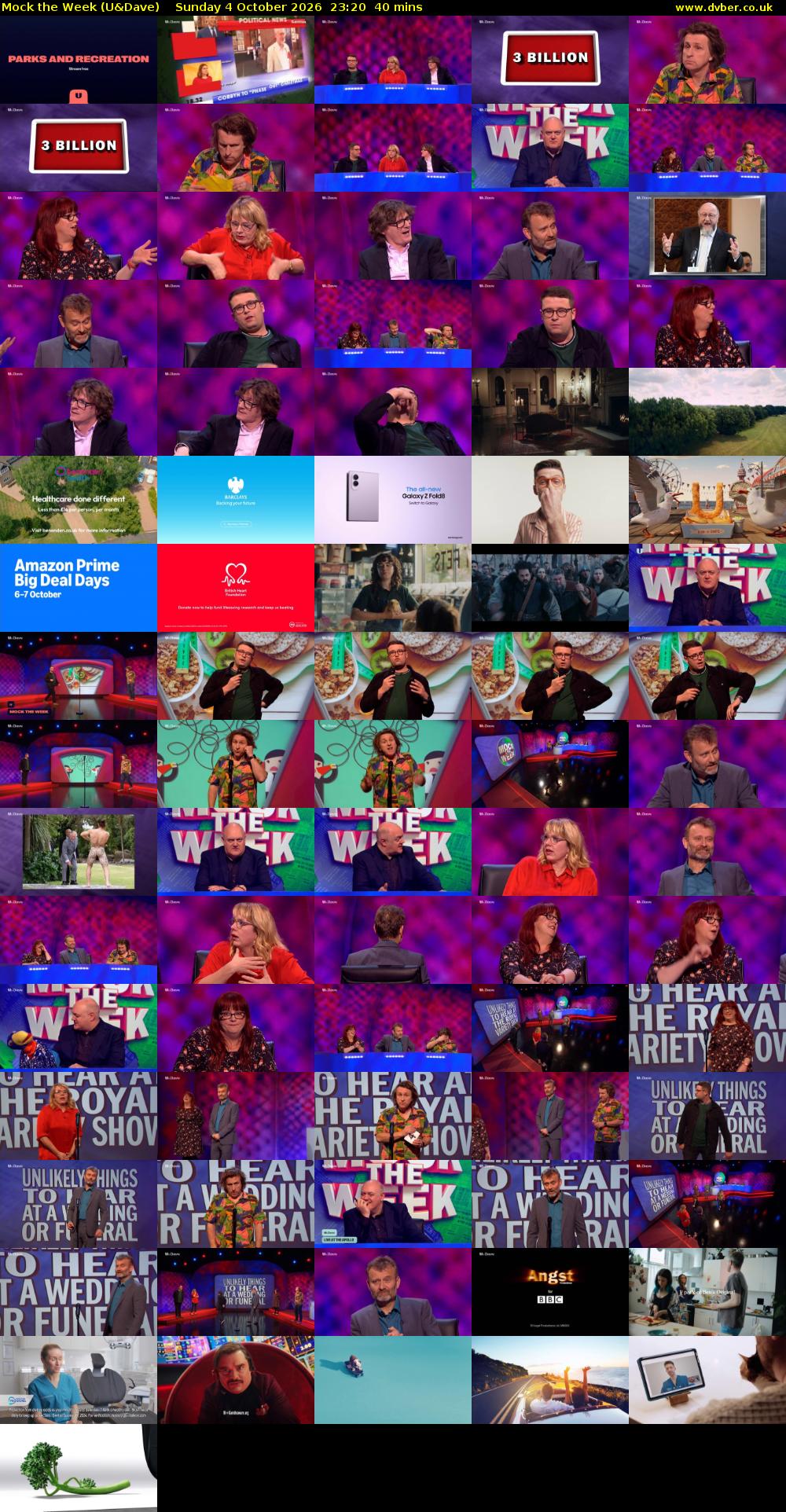 Mock the Week (U&Dave) Sunday 4 October 2026 23:20 - 00:00