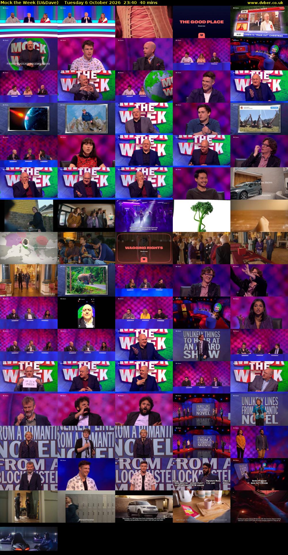 Mock the Week (U&Dave) Tuesday 6 October 2026 23:40 - 00:20