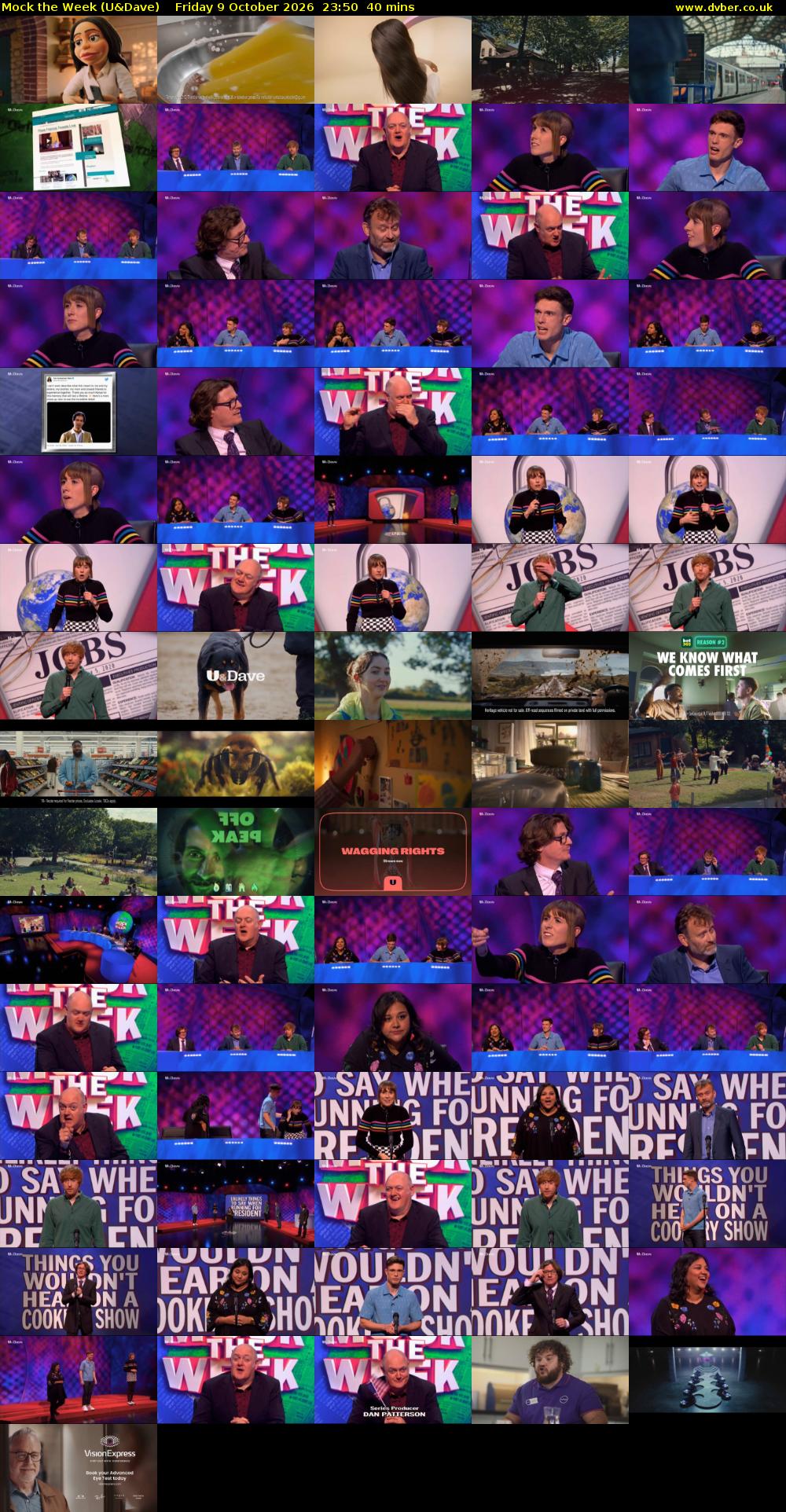 Mock the Week (U&Dave) Friday 9 October 2026 23:50 - 00:30
