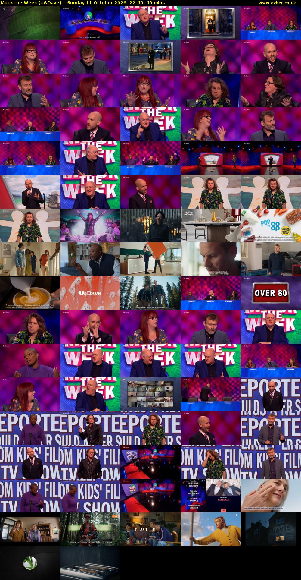Mock the Week (U&Dave) Sunday 11 October 2026 22:40 - 23:20