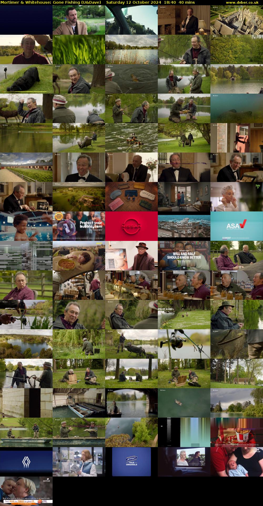 Mortimer & Whitehouse: Gone Fishing (U&Dave) Saturday 12 October 2024 18:40 - 19:20