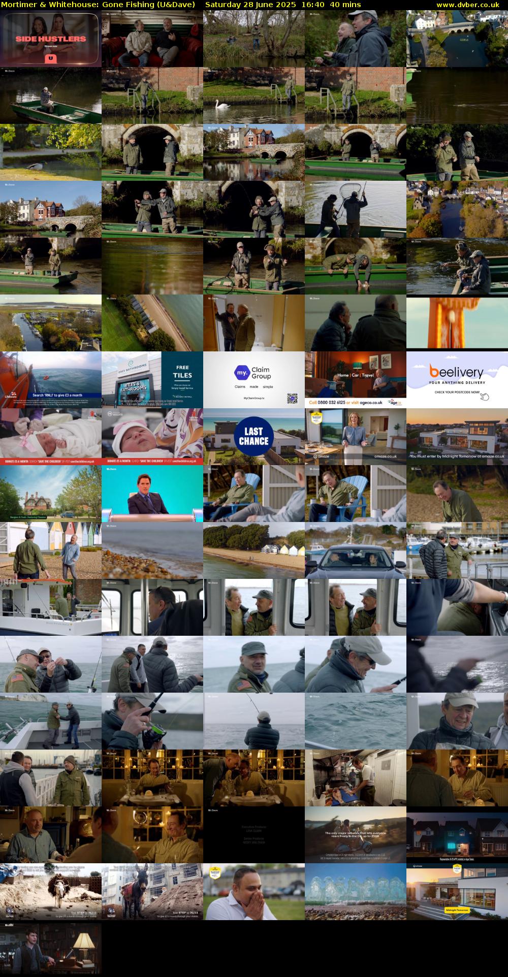 Mortimer & Whitehouse: Gone Fishing (U&Dave) Saturday 28 June 2025 16:40 - 17:20