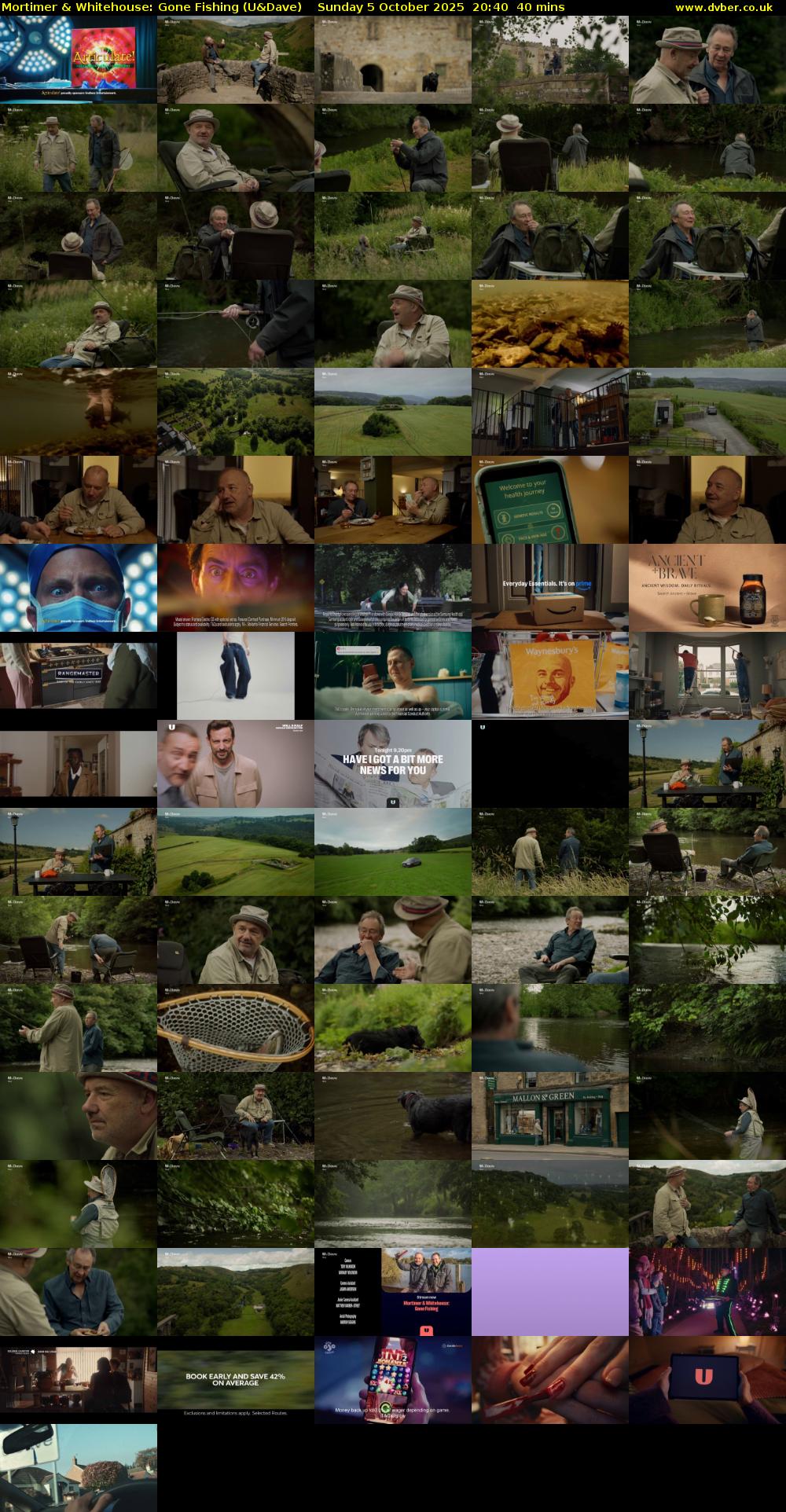 Mortimer & Whitehouse: Gone Fishing (U&Dave) Sunday 5 October 2025 20:40 - 21:20