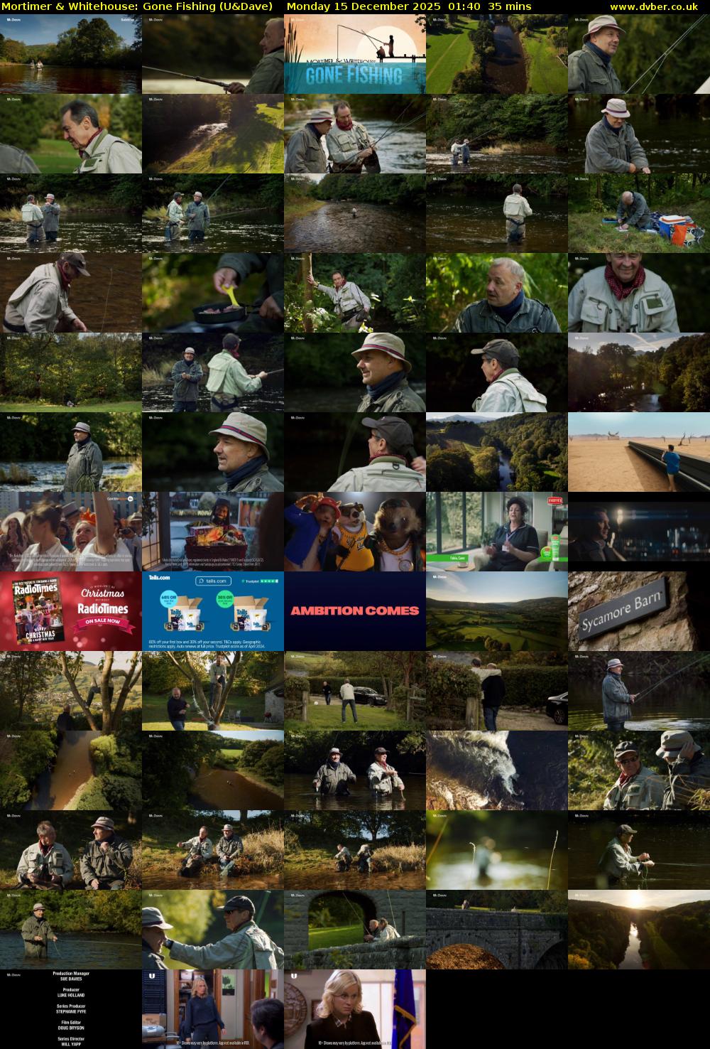 Mortimer & Whitehouse: Gone Fishing (U&Dave) Monday 15 December 2025 01:40 - 02:15