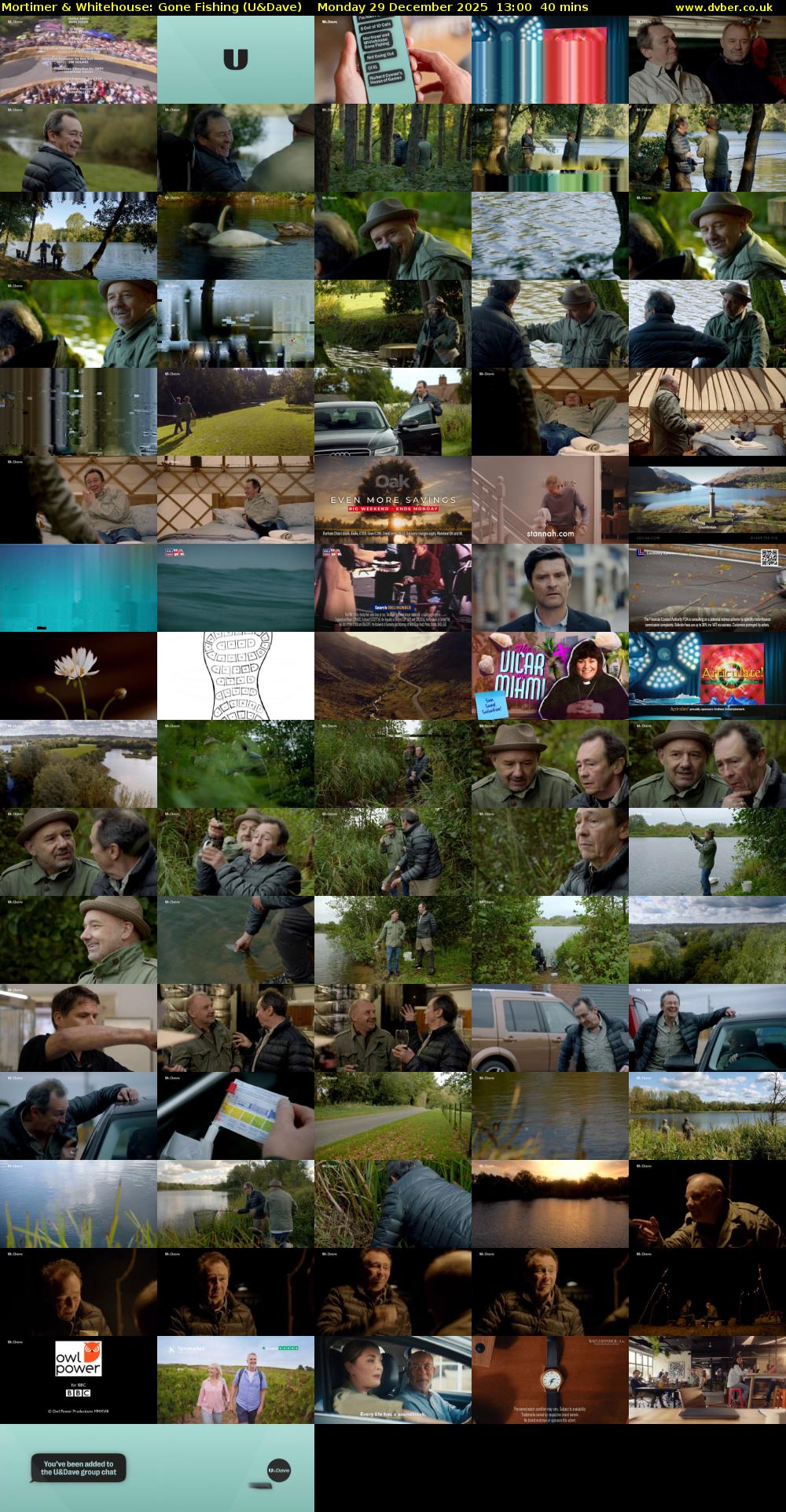 Mortimer & Whitehouse: Gone Fishing (U&Dave) Monday 29 December 2025 13:00 - 13:40