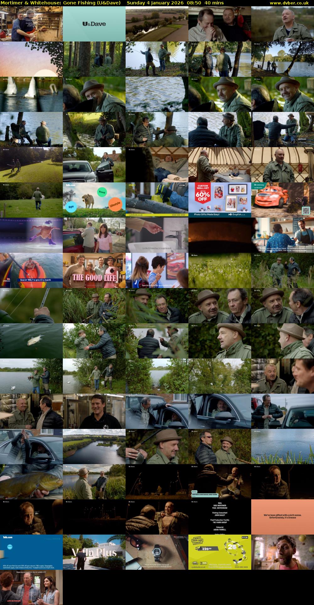 Mortimer & Whitehouse: Gone Fishing (U&Dave) Sunday 4 January 2026 08:50 - 09:30