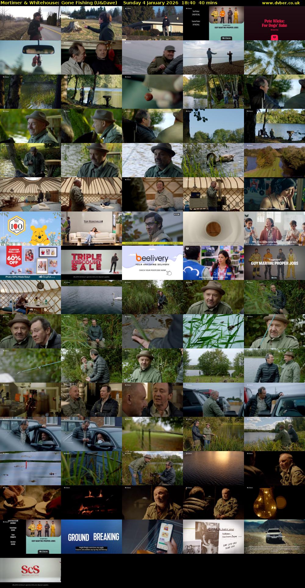 Mortimer & Whitehouse: Gone Fishing (U&Dave) Sunday 4 January 2026 18:40 - 19:20