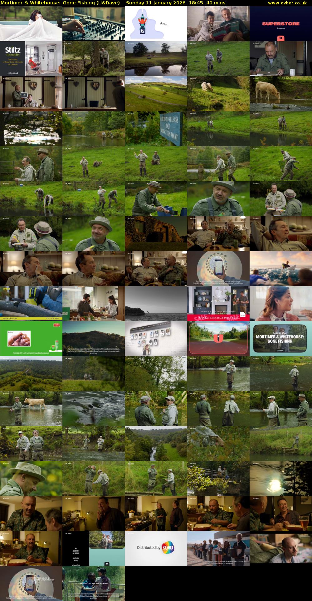 Mortimer & Whitehouse: Gone Fishing (U&Dave) Sunday 11 January 2026 18:45 - 19:25