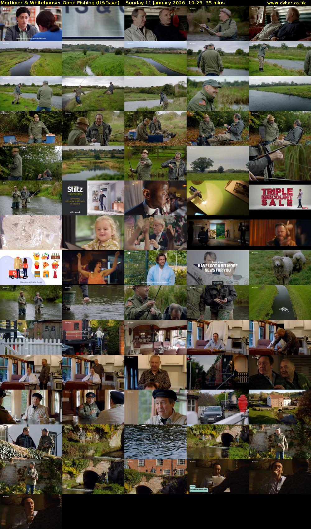 Mortimer & Whitehouse: Gone Fishing (U&Dave) Sunday 11 January 2026 19:25 - 20:00