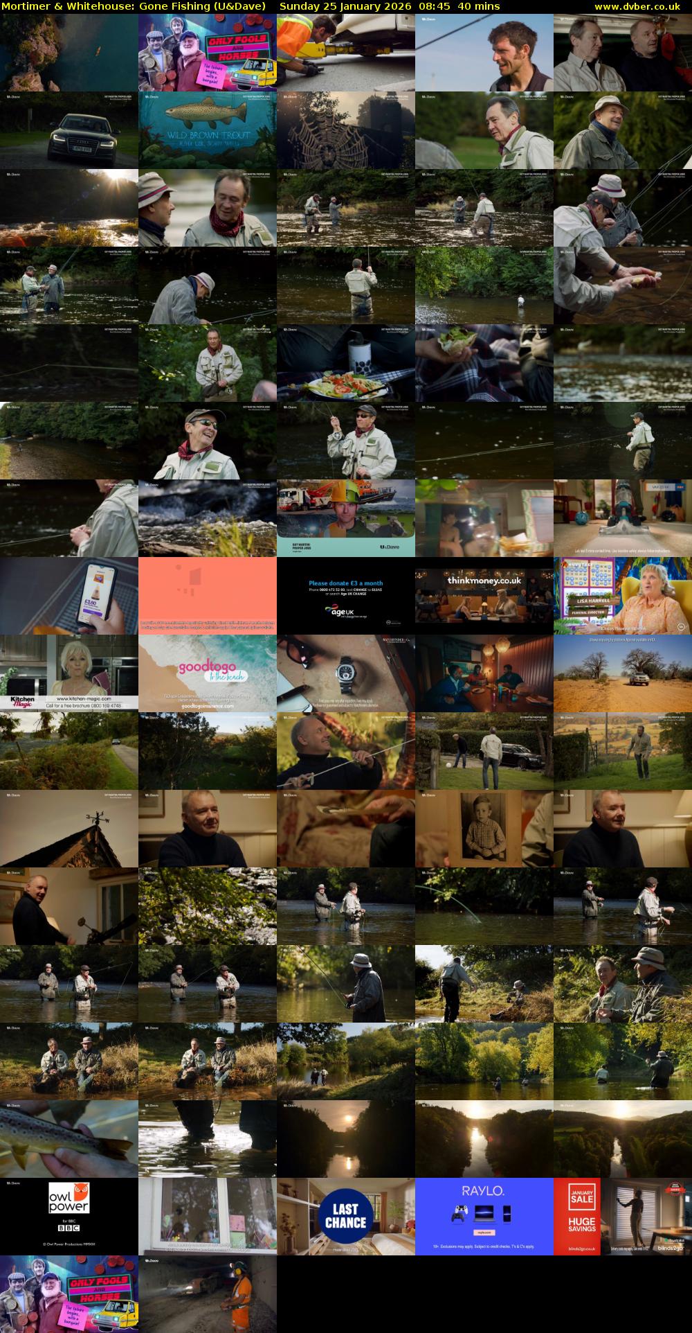 Mortimer & Whitehouse: Gone Fishing (U&Dave) Sunday 25 January 2026 08:45 - 09:25