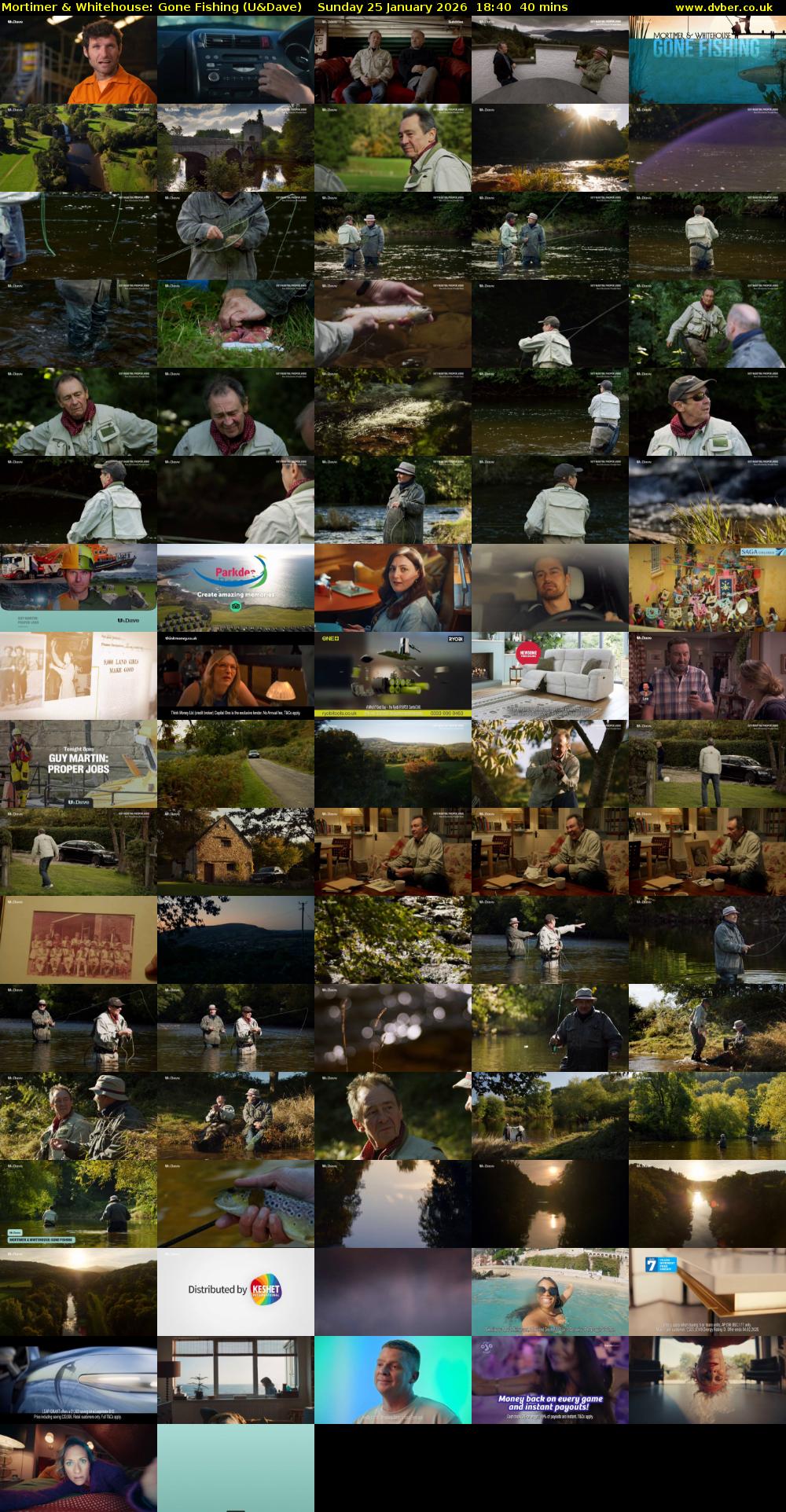 Mortimer & Whitehouse: Gone Fishing (U&Dave) Sunday 25 January 2026 18:40 - 19:20