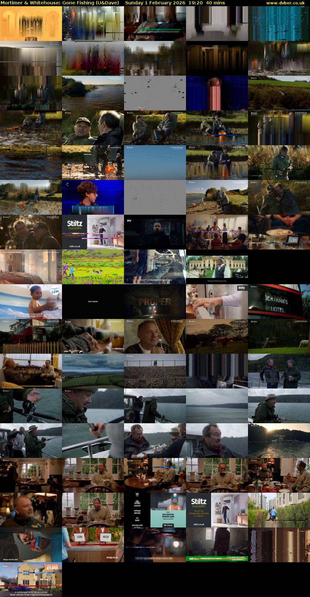 Mortimer & Whitehouse: Gone Fishing (U&Dave) Sunday 1 February 2026 19:20 - 20:00